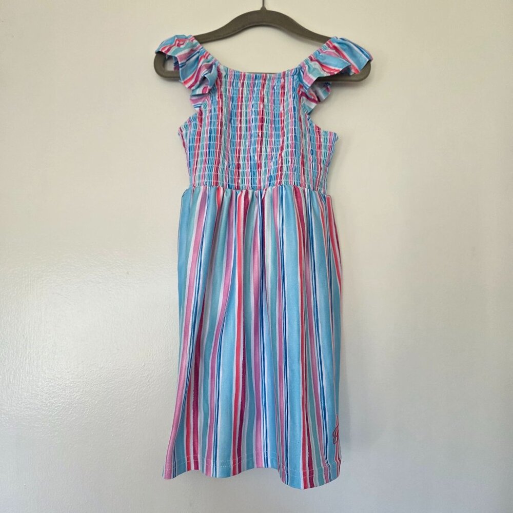 Tommy Bahama Girl's Size 3T Dress Sundress Soft Knit Red White Blue Stripe